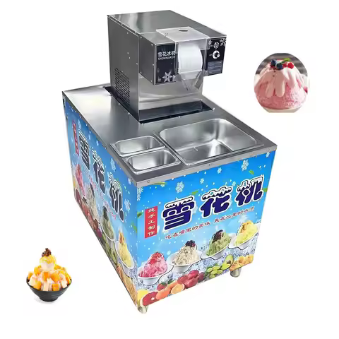 Commercial Bingsu Shaved Machine Snowflake Ice Maker Machine Bingsu Snow Cone Ice Shaver Machine