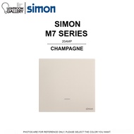 Simon M7 Series Ultra Thin Full Flat Perfect Square Switch Champagne