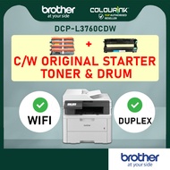 Brother MFC-L3760CDW Colour LED Laser Printer Print Scan Copy Fax ADF Duplex Mobile APP Wi-Fi Direct