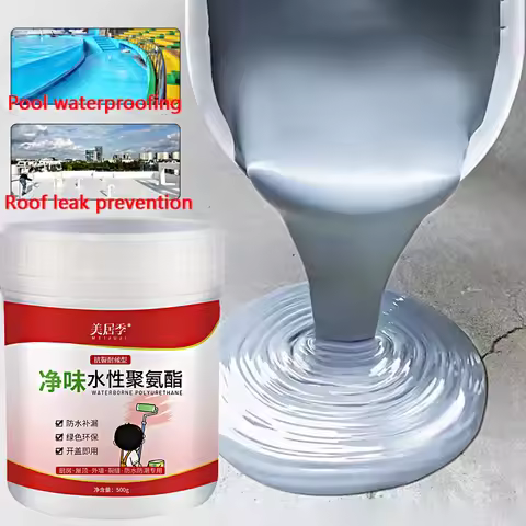 New Waterproof Spray Floor Coating Agent Urethane Anti-leakage Paint Waterproof Sealing Liquid Aspha