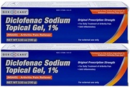 GeriCare Topical Arthritis Pain Relief Gel Diclofenac Sodium 1% (NSAID) Hand Wrist Elbow Foot Ankle 