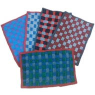 SAVING PACKAGE 4PCS WOVEN CARPET DOORS WITH SQUARE PATTERNS, HOMEMADE CHESS BOARDS, 4PCS, WOVEN FLOO