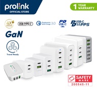 Prolink GaN USB-C PD Charger with intellisense 2 ports to 5 ports - Charge Nintendo Switch | MacBook | Mobile | iPhone15