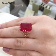 Ready Stock Original Pure 585 Purple Gold Russian Plated 18K Color Gold Fashion Atmosphere Four-Claw