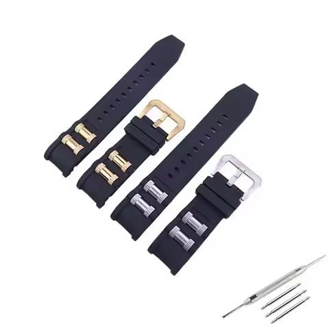 Watch accessories Men Rubber watch band with 26mm belt buckle Compatible for Invicta Pro Diver Outdo