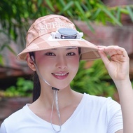 Men Fishing Fan Hat Solar Charging Hat with Fan Women Work Outdoor Sunshade Sun Hat 8-6 Fan Hat
