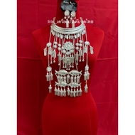 Hoop Head Jewelry Set Silver Hmong