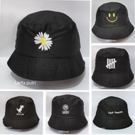 topi bucket hat pria wanita dewasa motif bordir