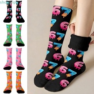 SHOOHOO 67 Meme Crew Long Socks, Cotton Cartoon 67 Meme Ice Cream Socks, Funny Lightweight Breathabl