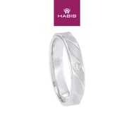 HABIB Diamond Ring in 750/18K White Gold A0321-A