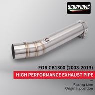 Motorcycle CB1300 Exhaust Pipe FZS600 Slip on Middle Muffler For FZS 600 Fazer 1998-2003 For CB1300 