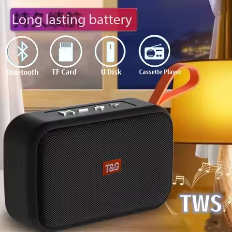 T&G TG506 Speakers Portable Mini Bluetooth-compatible Speaker Wireless Soundbar Outdoor HIFI Subwoof
