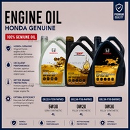 HONDA ORIGINAL ENGINE OIL 0W20 / 0W30 / 5W30 FULLY SEMI SYNTHETIC OIL (4L) *FREE OIL FILTER* 100% OR
