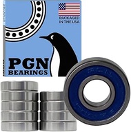 (10 Pack) PGN - R4-2RS Sealed Ball Bearing - C3-1/4"x5/8"x0.196" - Lubricated - Chrome Steel