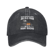 Fashion Hat Ham Radio For Grandpa Men Amateur Radio Ham Operator Baseball Cap Unisex Hat One Size