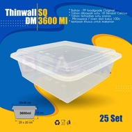 Promo ! Thinwall Dm 3600Ml Squere - 3600 Ml Sq - Food Container - Isi