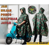 MALVINAS RATION PONCHOO RAINCOAT - RATION MATERIAL RAINCOAT. MALVINAS PONCH MADE FROM QUOTATION MATE