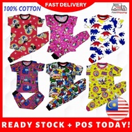 FULLY COTTON  BAJU TIDUR BUDAK KARTUN SEDONDON KIDS  MURAH HARGA BORONG/PJAMAS CARTOON | Gift