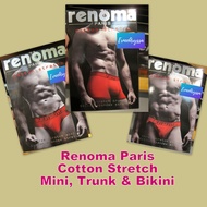 RENOMA PARIS COTTON STRETCH BIKINI, BRIEF, TRUNK UNDERWEAR FOR MEN