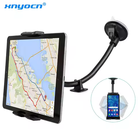 Car Tablet Holder Long Arm Suction Cup Mount for iPad Pro Air 4-13'' Xiaomi Tablet SUV Truck Vehicle