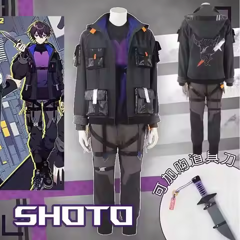 Vtuber Shoto / Shou Shxtou 2.0 Halloween Game Women Men Role Play Outfit NIJISANJI Cosplay Costume 3