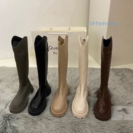 Dr. Martens Boots Women's Platform Boots 2023 New V Cut Boots Knight Boots plus Velvet Hot Boots