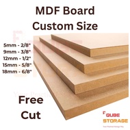 MDF board DIY 5mm 8mm 12mm 15mm 18mm board sheet thickness free cut MEDIUM DENSITY BOARD Papan MDF p