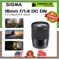 SIGMA 16mm F1.4 DC DN | Contemporary for SONY E-mount/FUJIFILM X-mount