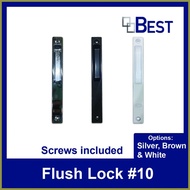 ⊕ ☾ ◐ Flush Lock # 10 for Sliding Window Door