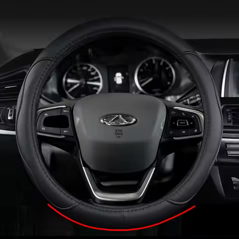 Car Auto Steering Wheel Cover Wrap for Chery Tiggo 4 2018-2023 4Pro 2020-2024 37-38CM O Shape Steeri