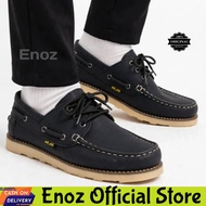 Men's Boat Shoes Black Brown Casual LeatherOriginal Enoz Deck Shoes Formal Office Work Loafers
