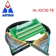 IDC50 IDC Calbe IDC50 Pusing Papan Blok Terminal Idc-50 Penyambung Penyesuai Pemasangan Rel DIN IDC5