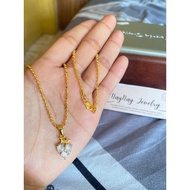 24k gold plated pepper necklace