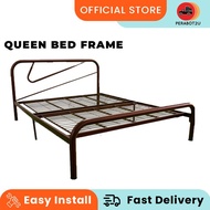 P2U 3V Powder Coat Metal Queen Size Bed Frame / Katil Besi /Queen Size Bed Frame / AdultBedframe