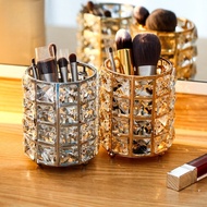 Crystal Jewels Diamonds Pencil Pot Makeup Brush Holder Decoration Desk Organizer