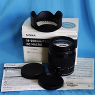 Sigma 18-200mm f3.5-6.3 Contemporary DC Macro OS HSM C Ultra-Compact Lens for CANON in Box, 27-300mm