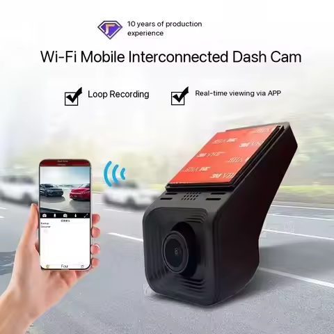 USB Hidden Car Dash Cam 4K/1080P HD DVR Camera WiFi Mobile Phone Connection
