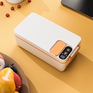 【JJL】-Portable Wireless Electric Lunch Box Food Heater Removable Stainless Steel Container Heated Lu