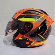HELM CENTRO SHELF ROVER R 808 SMILE ORANGE FLUO NOT KYT GALAXY SLIDE DJ MARU