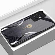 Casing hp For OPPO Reno 7Z 5G Reno 8Z 5G Reno 7 Lite 8 Lite Case Gold Dragon Pattern Casing HP Case 