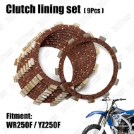 Motorcycle Clutch Plate Disc Set Friction For YAMAHA WR250F 2001 2004 2004-2014 YZ250F 2001 2002 200