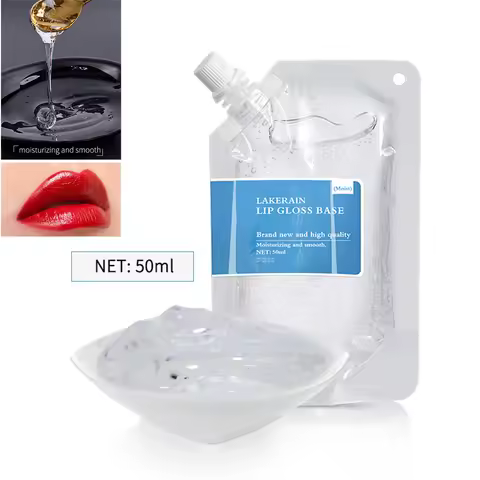 50ml DIY Clear Lip Gloss Base Gel Oil DIY Moisturizing Matte Lipstick Material Gel Lipgloss Base Gel