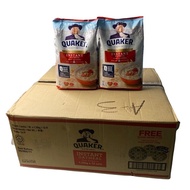 ❤ราคาพิเศษ❤ Quaker Instant Oatmeal Refill 3IN1 RED即食燕麦片 ข้าวโอ๊ต กึ่งสำเร็จรูป รุ่น 1.35Kg ถุงเติม แ