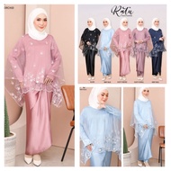 Ratu Kurung Pario Satin 3in1 9109 Ratu Kurung Moden Batwing Kurung Baju Kurung Moden Lace Kurung Baju Bridesmaid