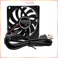 Yoo 5V 80mm USB Cooling Fan for Router Modem Receiver Extractor Fan  Duct