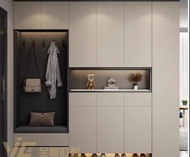 玄關鞋櫃  Entrance shoe cabinet[🚚送到門口]高身鞋櫃 帶鏡子玄關櫃 加高款鞋櫃 屏風櫃 酒櫃 收納櫃 heightened shoe cabinet with mirror