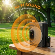 Portable PA System with Wireless Lavalier Microphone Speaker System
