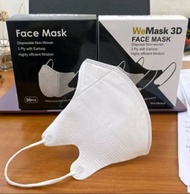 Masker Duckbill/Disposable Face Mask Warna Putih Garis Hidung Mirip Sensi Earloop 1 Box Isi (50 Pcs) Murah Original Sudah Izin Kemenkes RI
