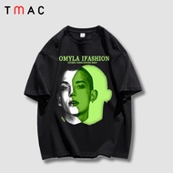 Men's and women's t-shirts, high-quality loose-form unisex t-shirts, loose sleeves, round neck, made