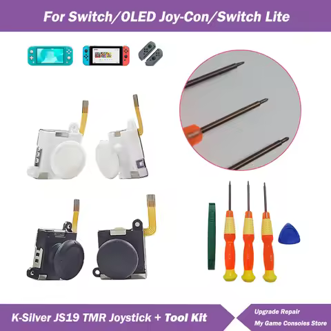 K-Silver JS19 TMR Joystick Screwdriver Repair Tool Kit +1.5 +2.0 Y1.5 for Switch/NS OLED Joy-Con NS 